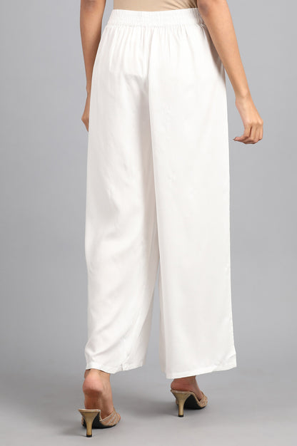 White Parallel Pants