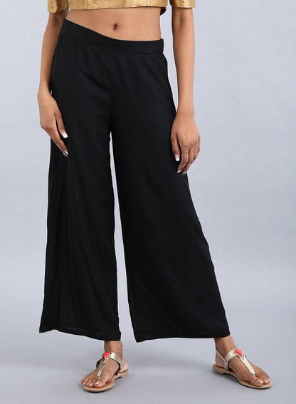 Black Parallel Pants - wforwoman