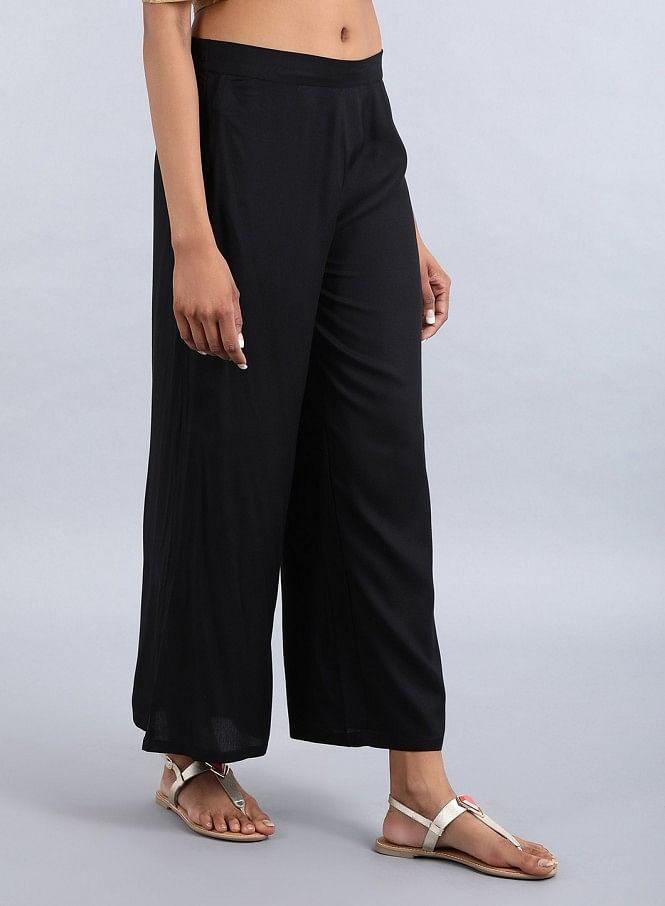 Black Parallel Pants - wforwoman