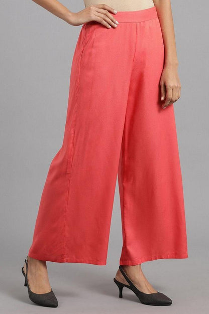 Red Parallel Pants - wforwoman