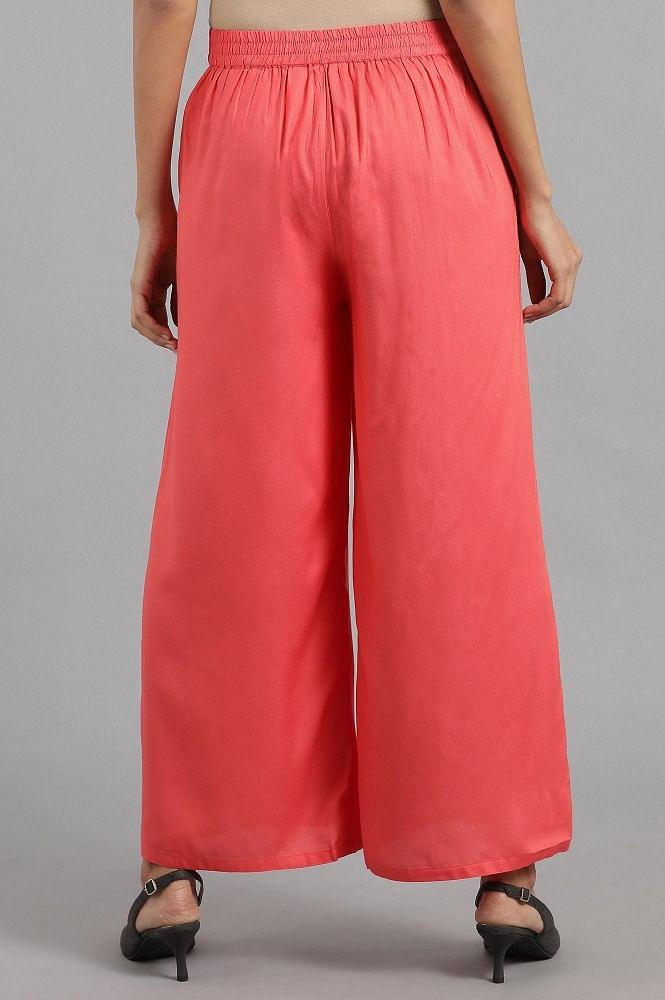 Red Parallel Pants - wforwoman