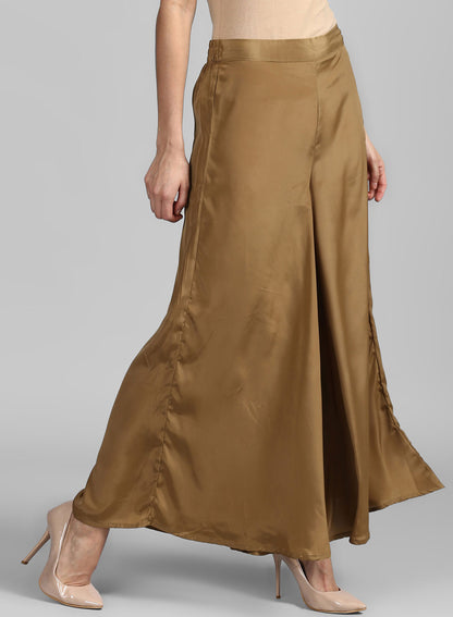 Golden Flared Culottes