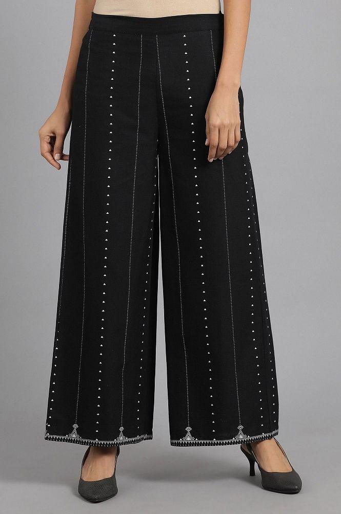 Black Parallel Pants - wforwoman