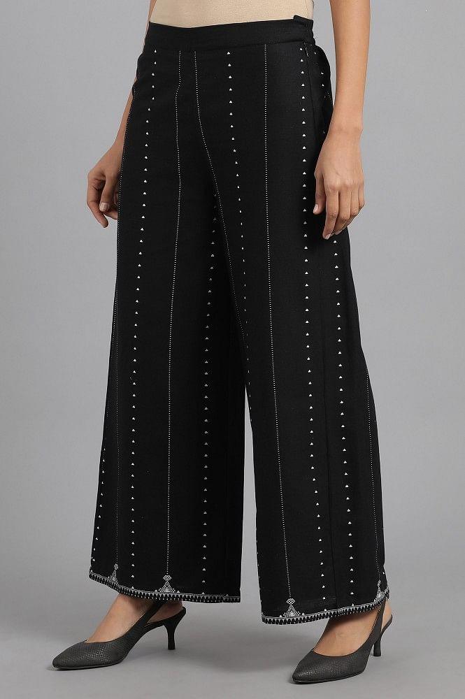 Black Parallel Pants - wforwoman