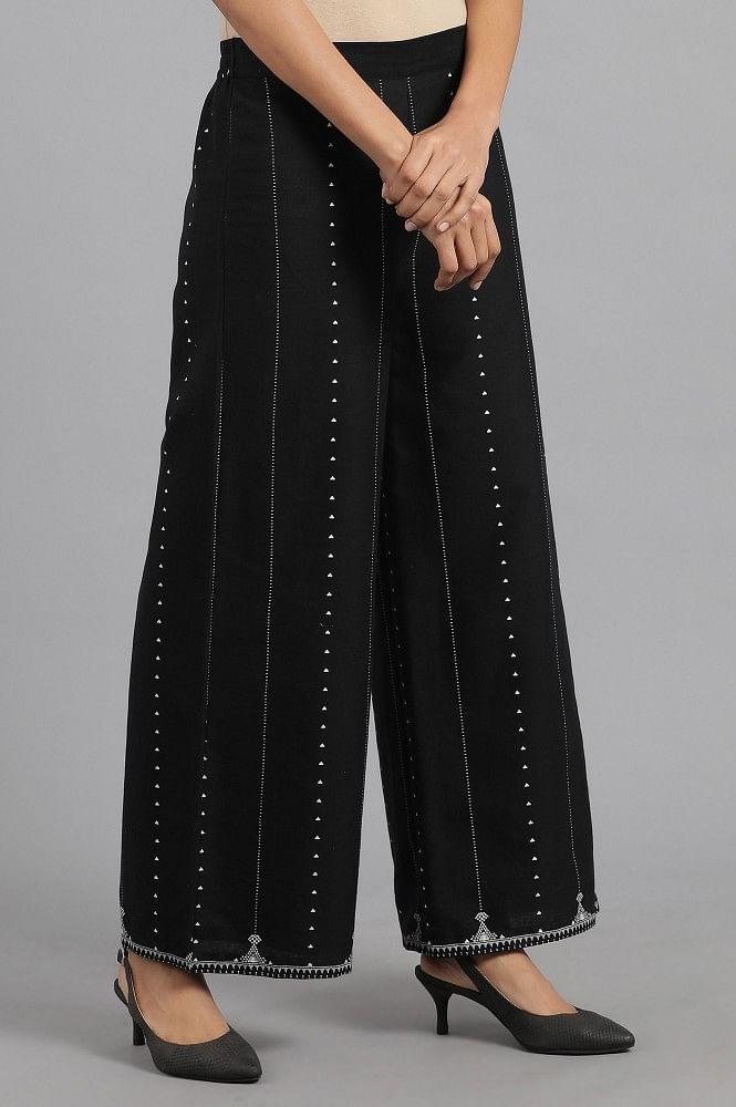 Black Parallel Pants - wforwoman