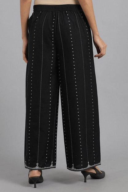 Black Parallel Pants - wforwoman