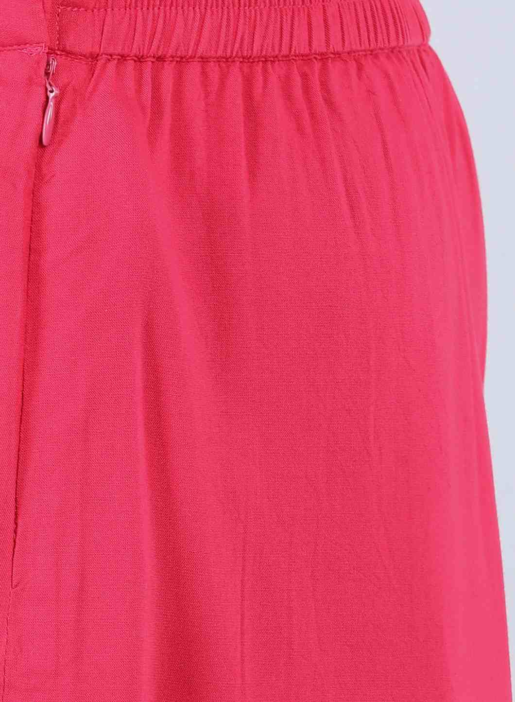 Wine Solid Culottes