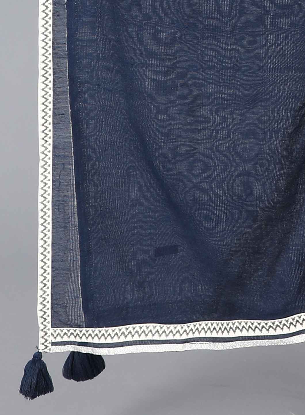 Blue Solid Dupatta