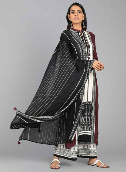 Black Dobby Dupatta