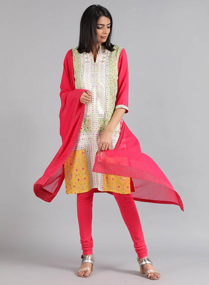 Pink Solid Dupatta