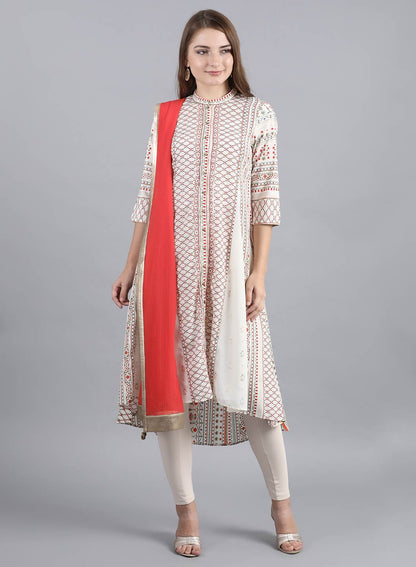 Red Solid Dupatta