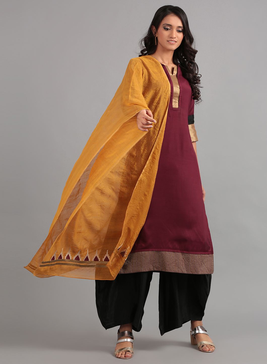 Mustard Solid Dupatta