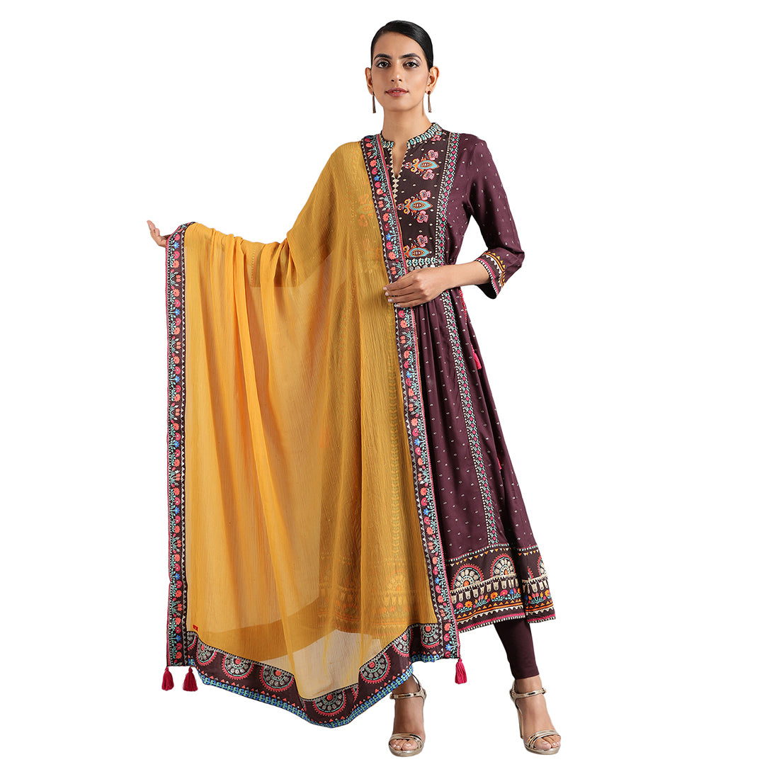 Yellow Solid Dupatta