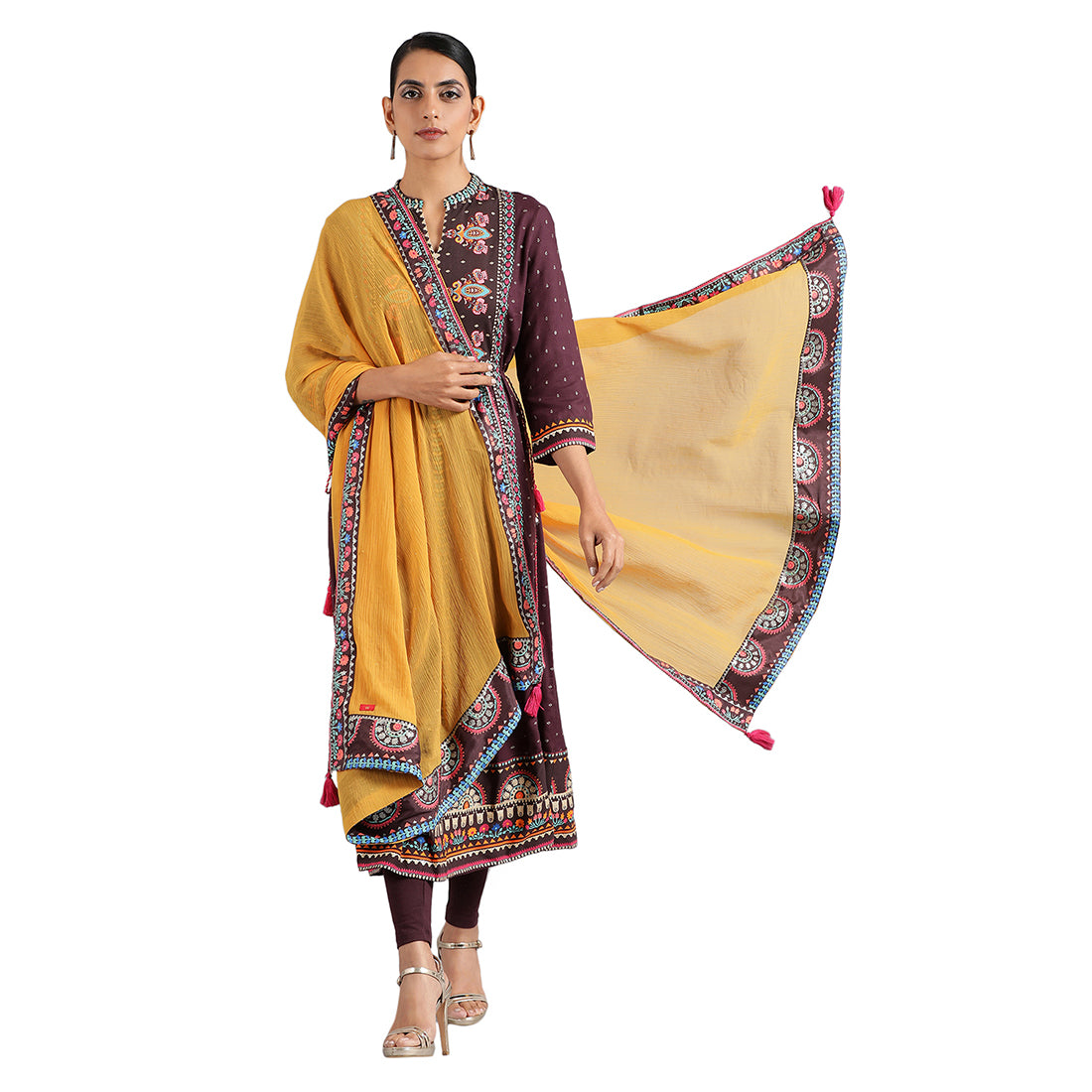 Yellow Solid Dupatta