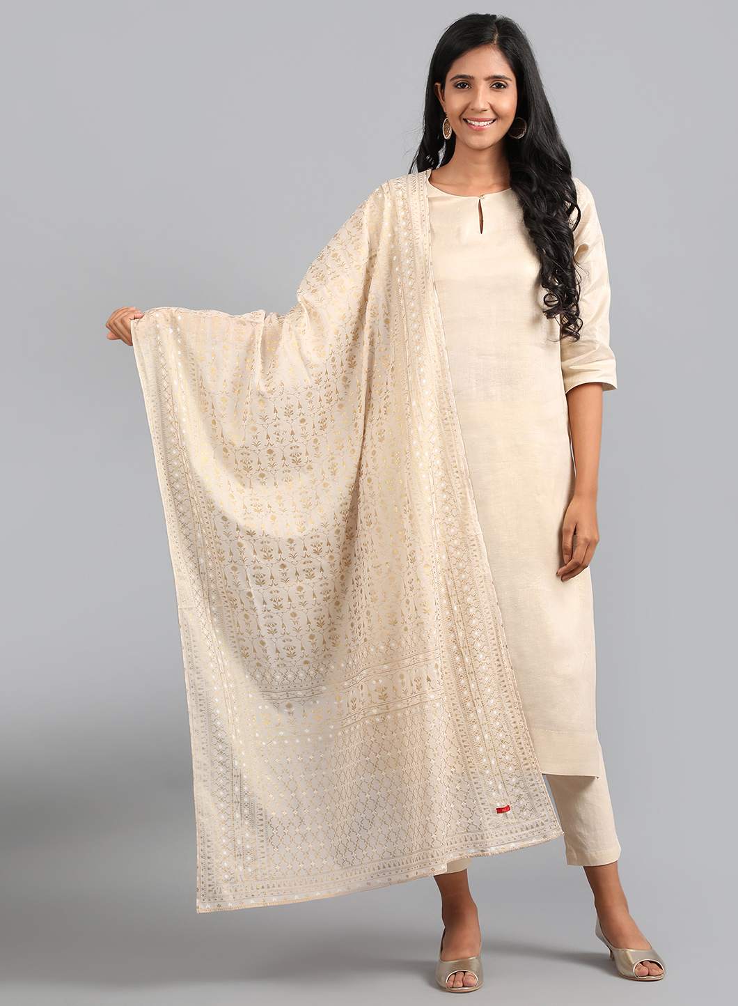 Gold Solid Dupatta