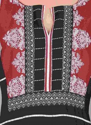 Maroon &amp; White Printed kurta - wforwoman