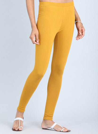 Yellow Ankle Length Tights