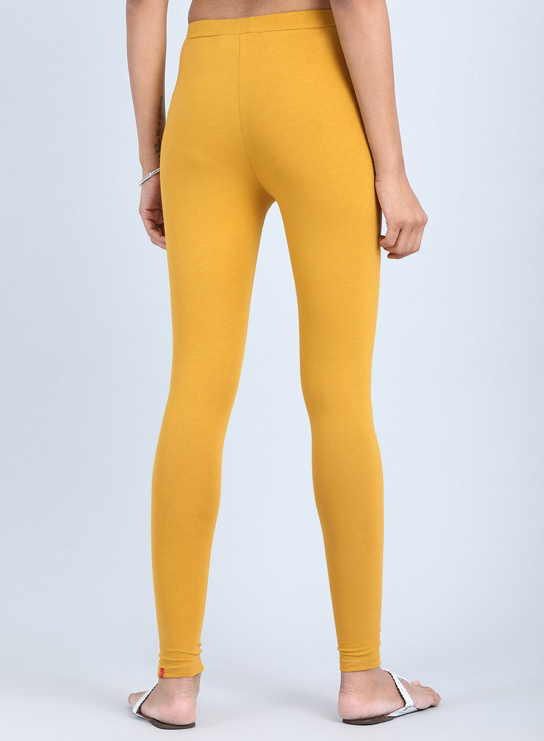 Yellow Ankle Length Tights