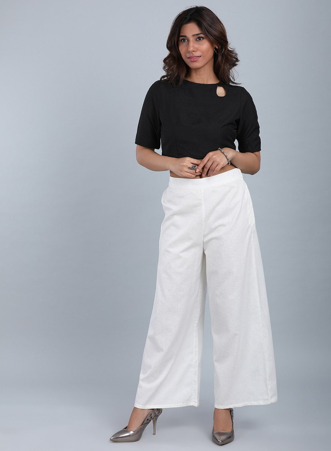 White Parallel Pants