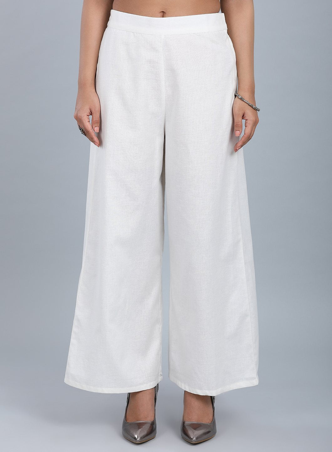 White Parallel Pants