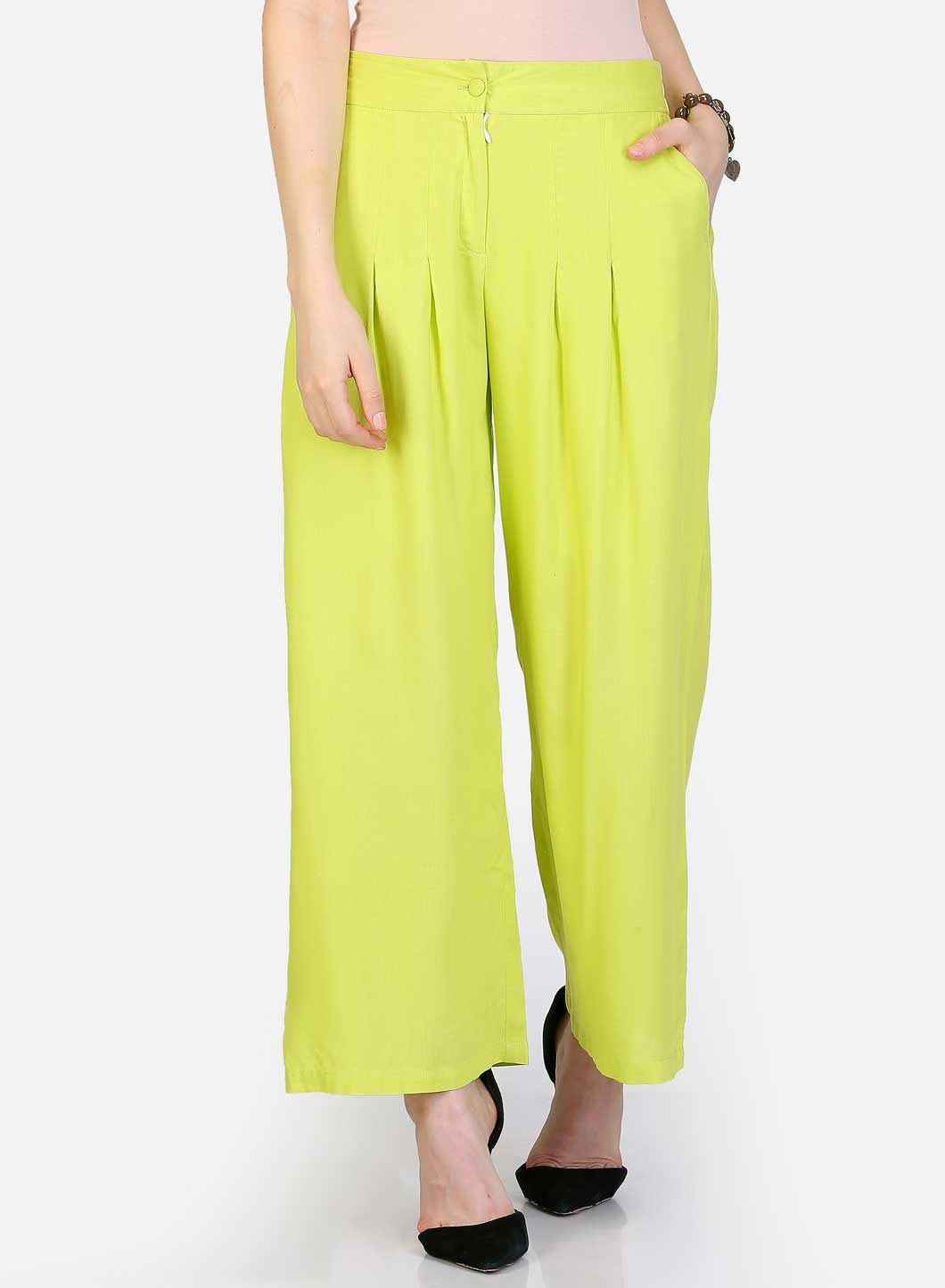 Green Palazzo Pants