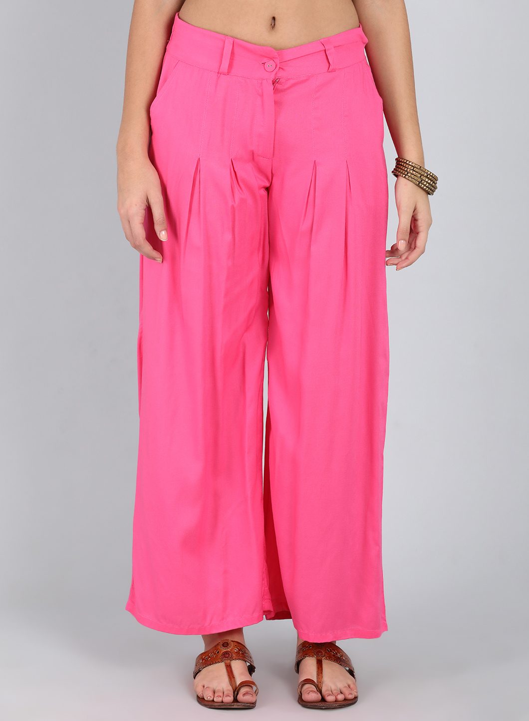 Pink Tailored Pants