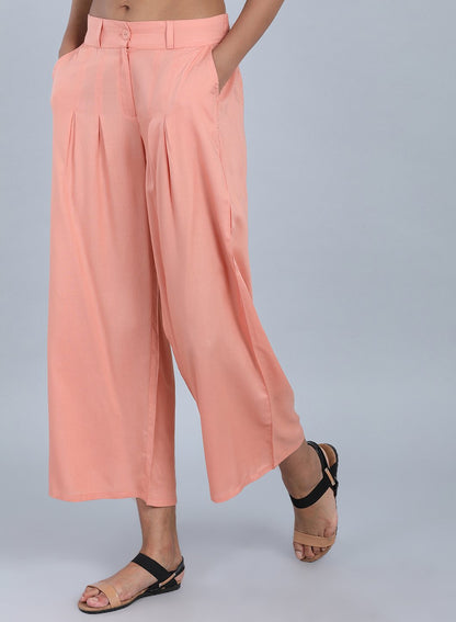 Peach Tailored Volume Pants