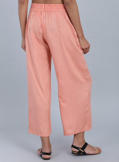 Peach Tailored Volume Pants