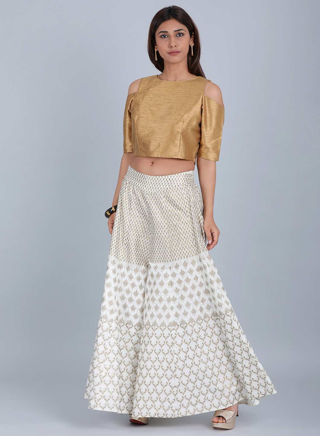 White Printed Culottes