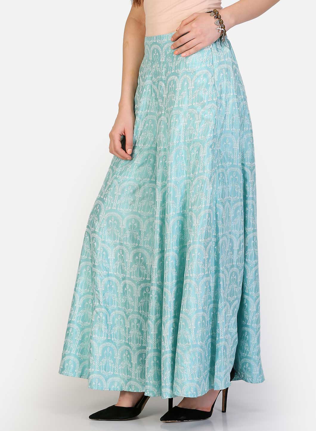 Blue Printed Culottes