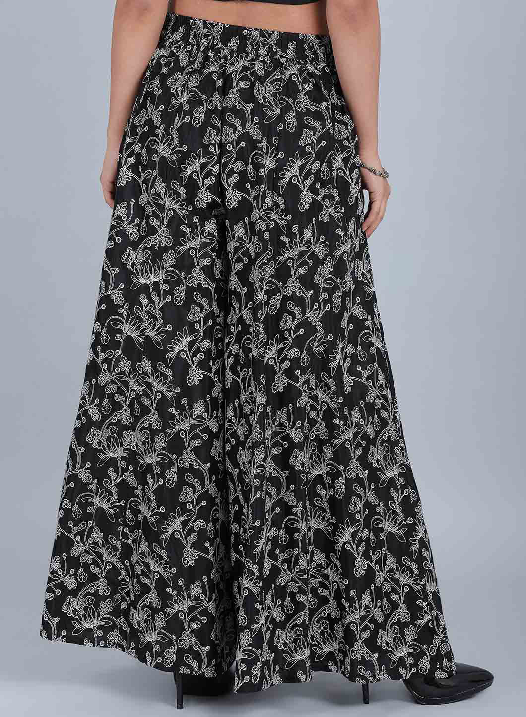 Black Printed Culottes