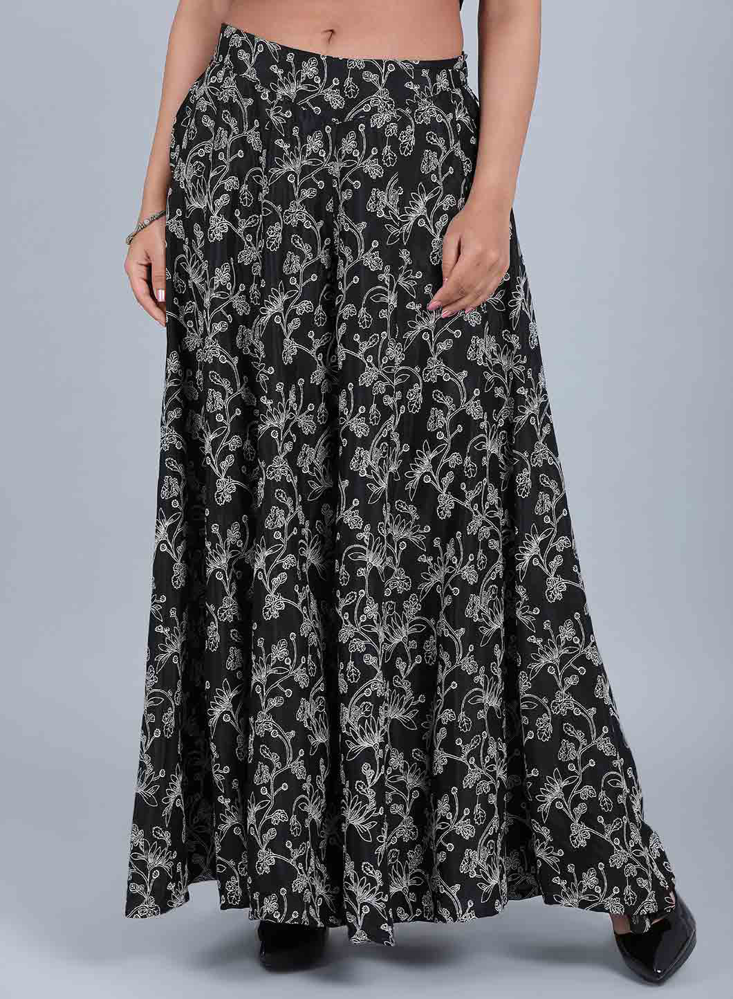 Black Printed Culottes