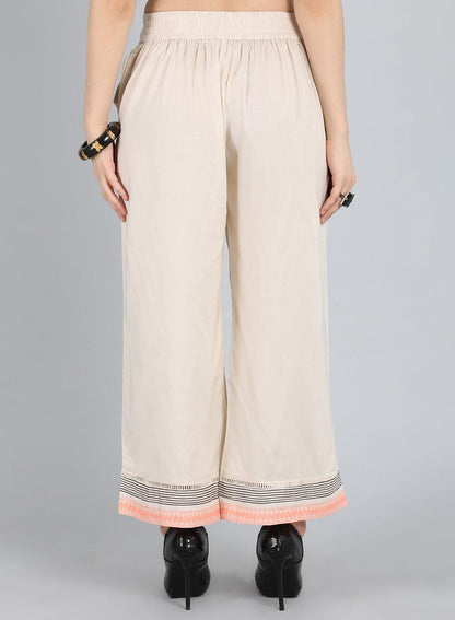 Off-White Pleated Pants - wforwoman