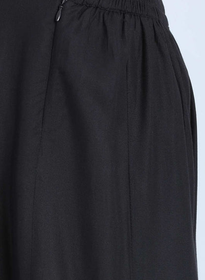 Black Flared Culottes