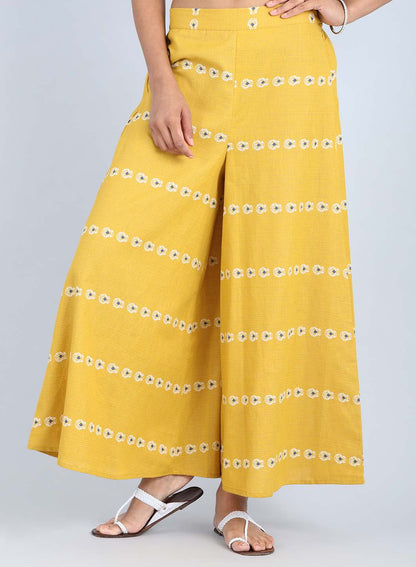 Yellow Flared Culottes