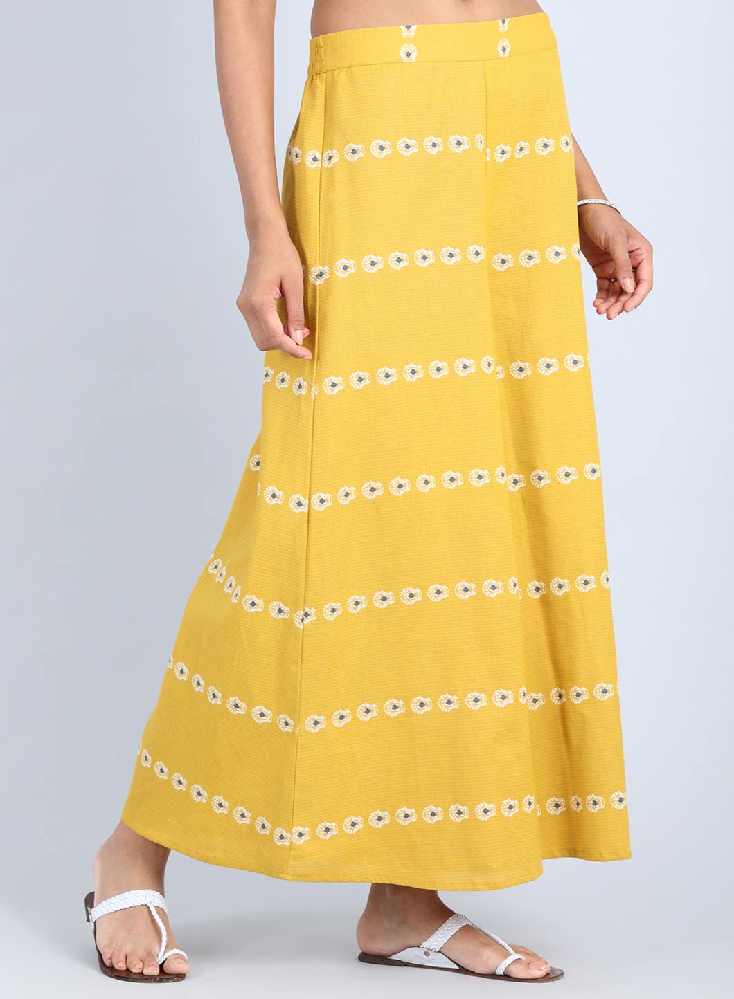 Yellow Flared Culottes