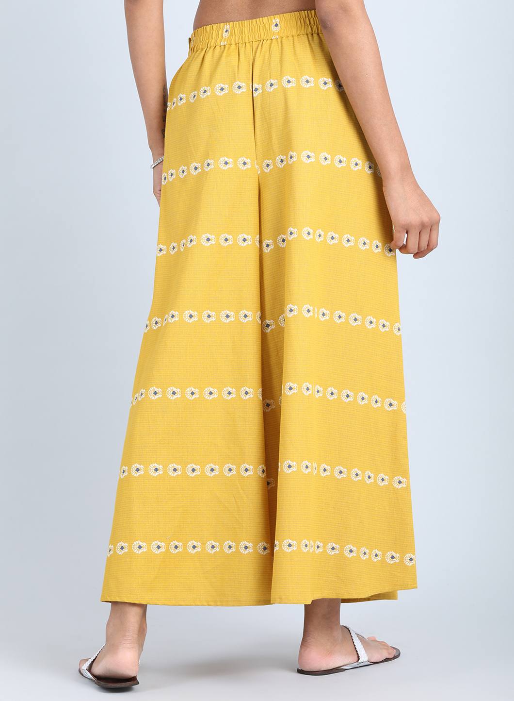 Yellow Flared Culottes