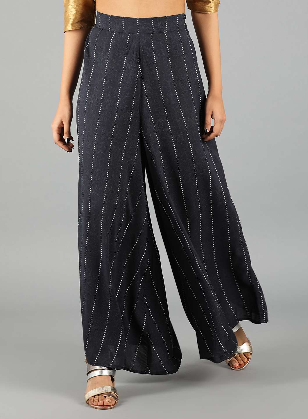 Black Striped Culottes