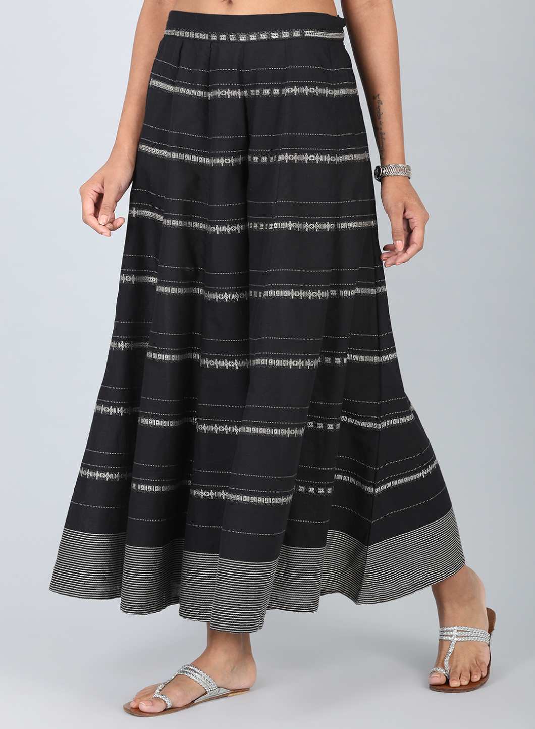 Black Printed Culottes