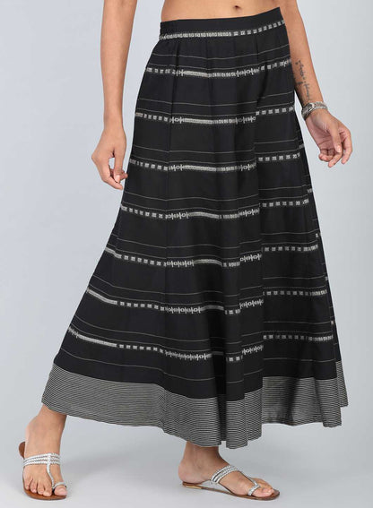 Black Printed Culottes