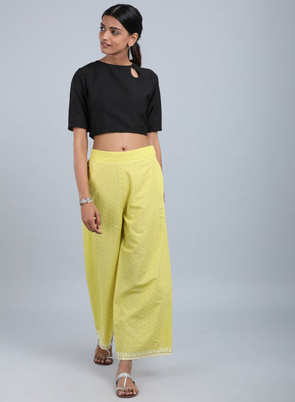 Yellow Flared Culottes