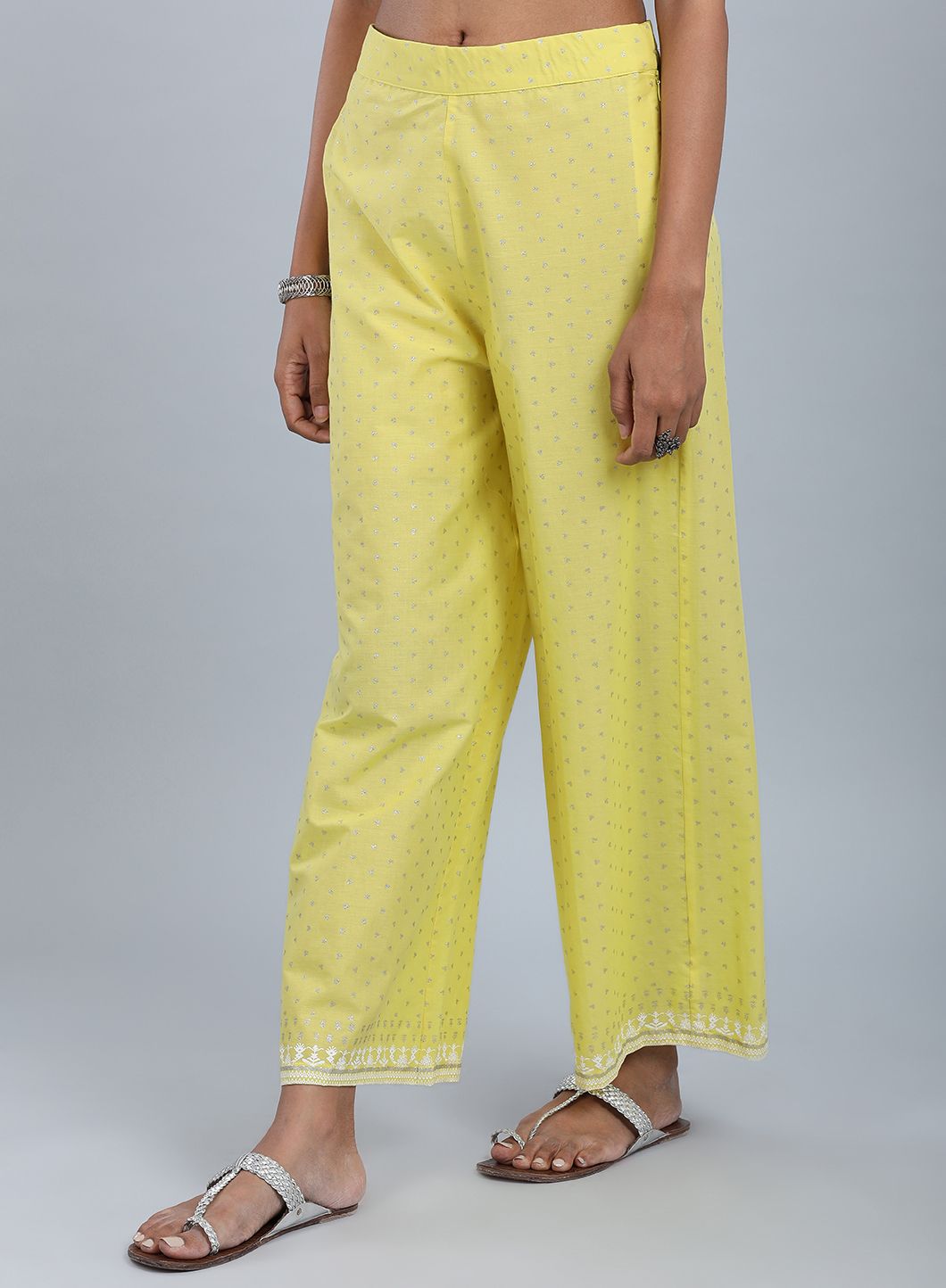 Yellow Flared Culottes