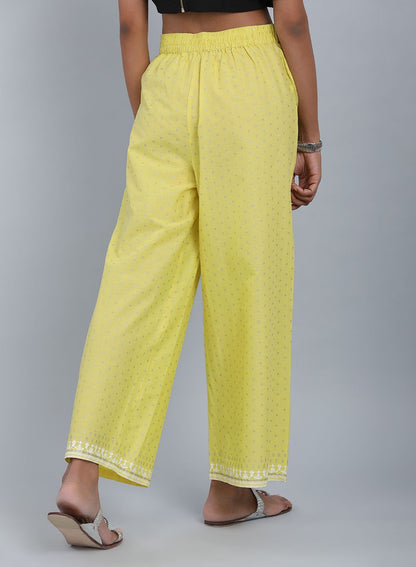 Yellow Flared Culottes