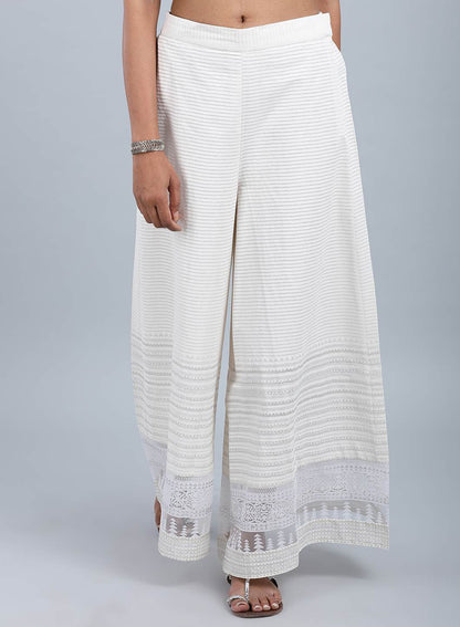 White Flared Culottes