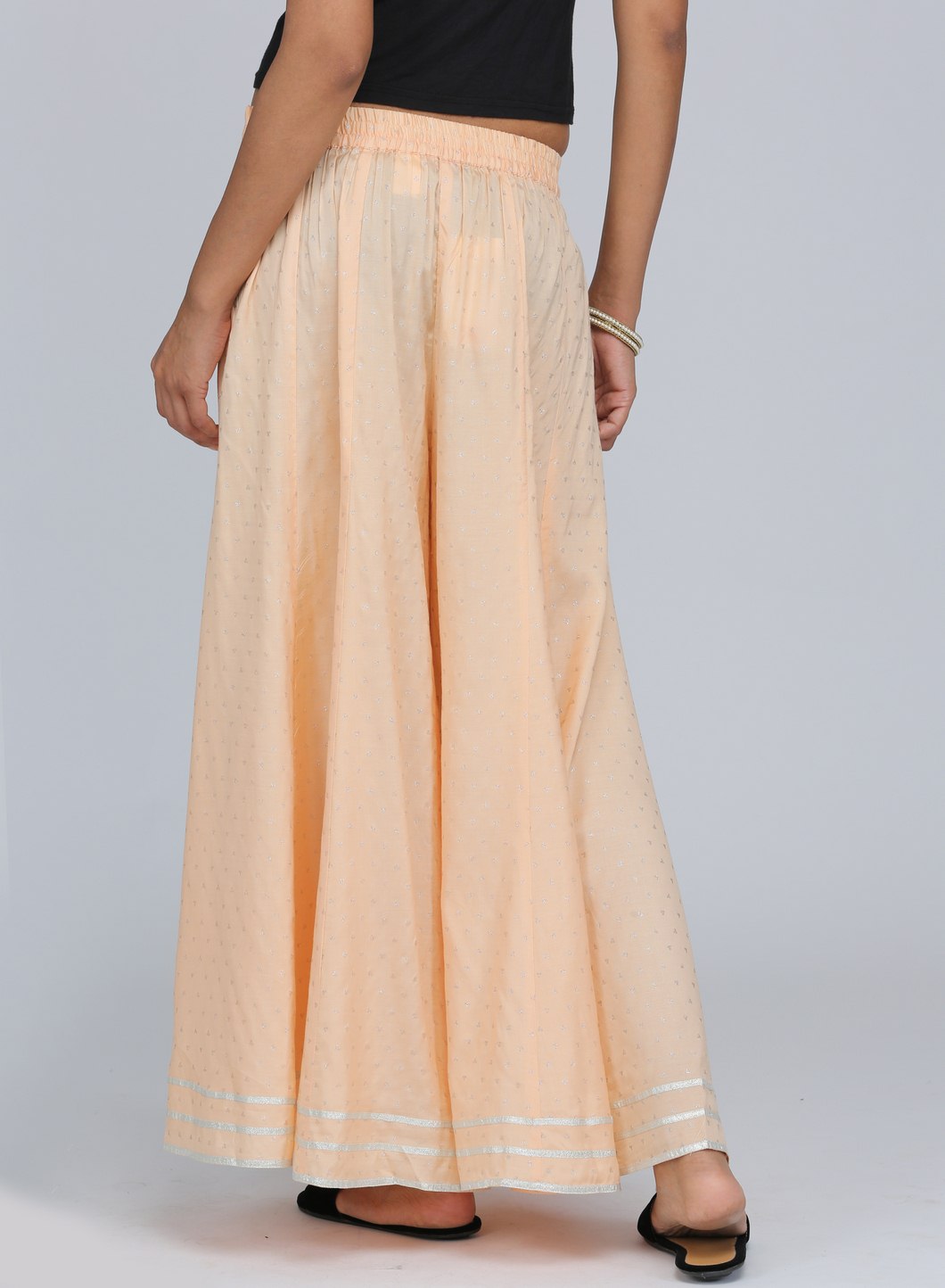 Peach Printed Culottes