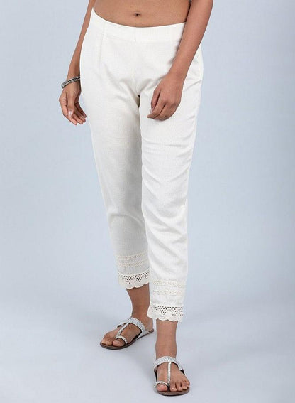 Grey Solid Pants - wforwoman