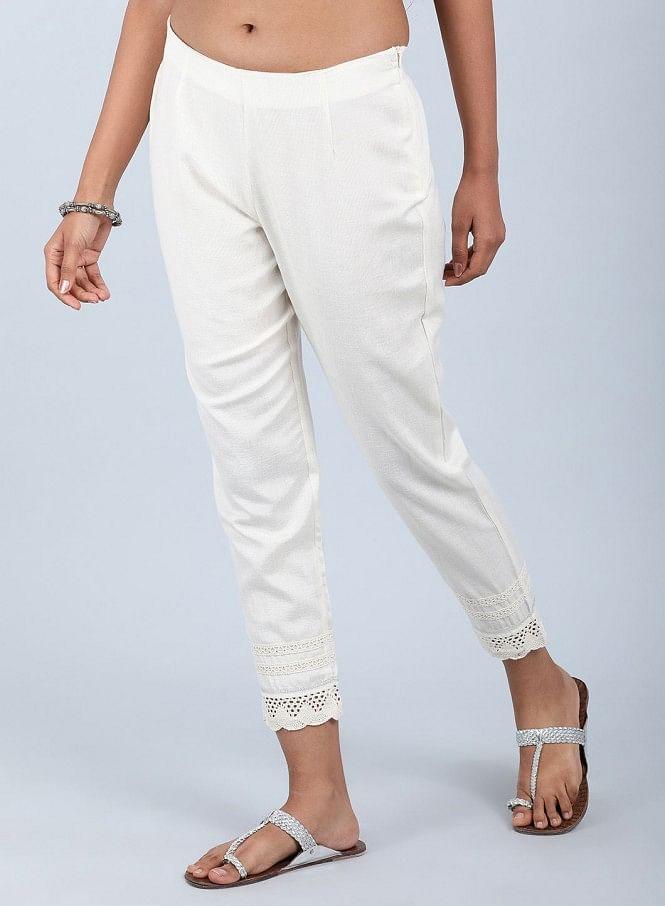 Grey Solid Pants - wforwoman