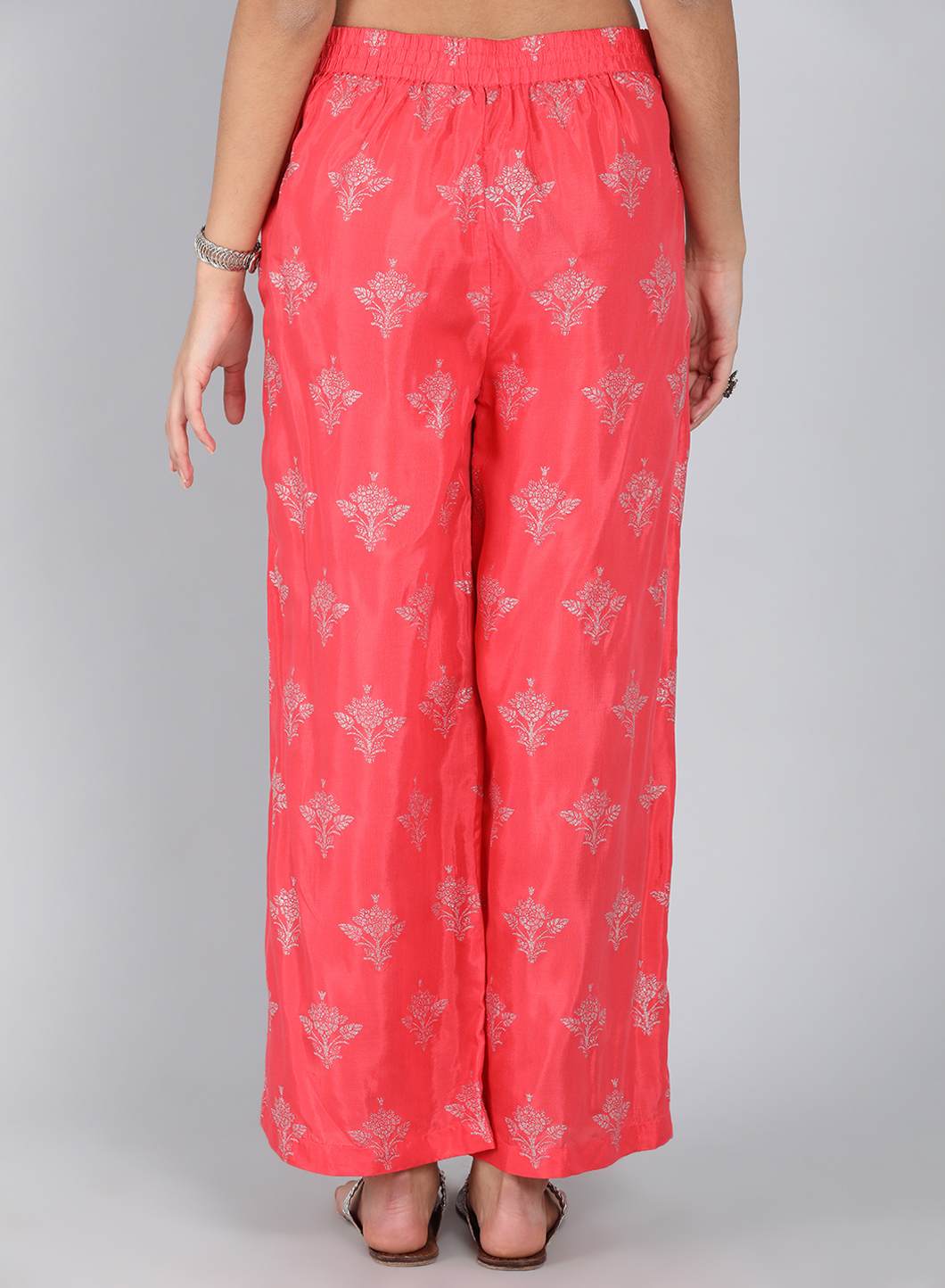 Coral Printed Pants