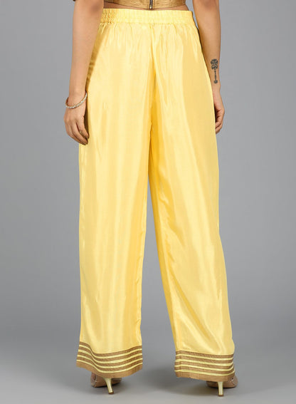 Yellow Straight Pants