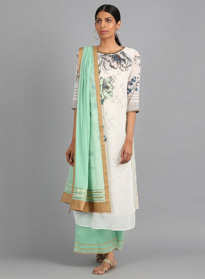 Green Chiffon Dupatta